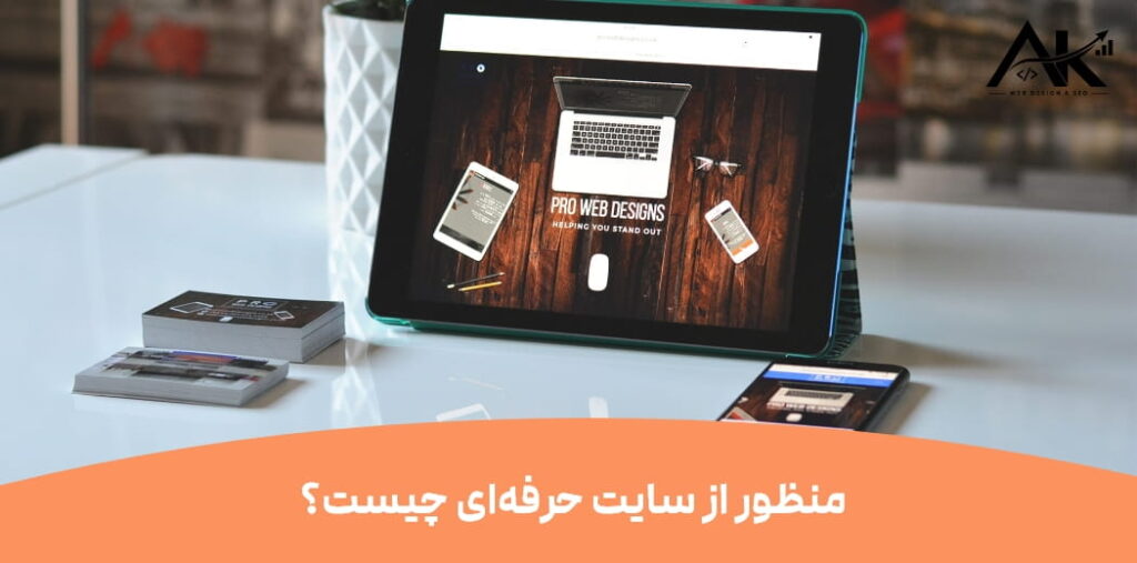منظور از سایت حرفه‌ای چیست؟